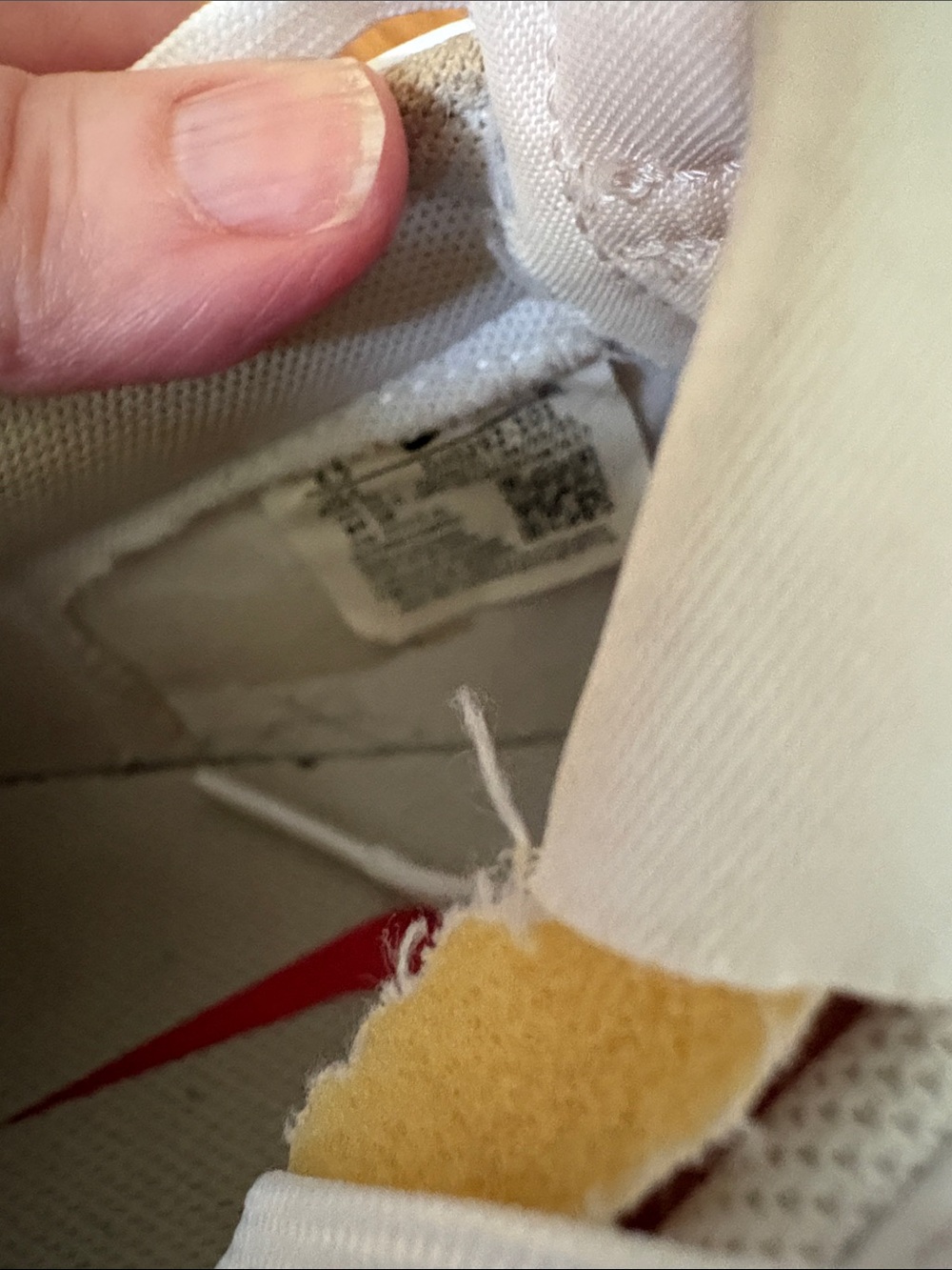 Nike Blazer Loe Cut White Platform Sneakers w Black Swoosh and Red Tongue Logo - Picture 5 of 14